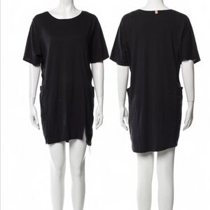 Lunya Cool Paneled Short Tunic Dress with Pockets Medium